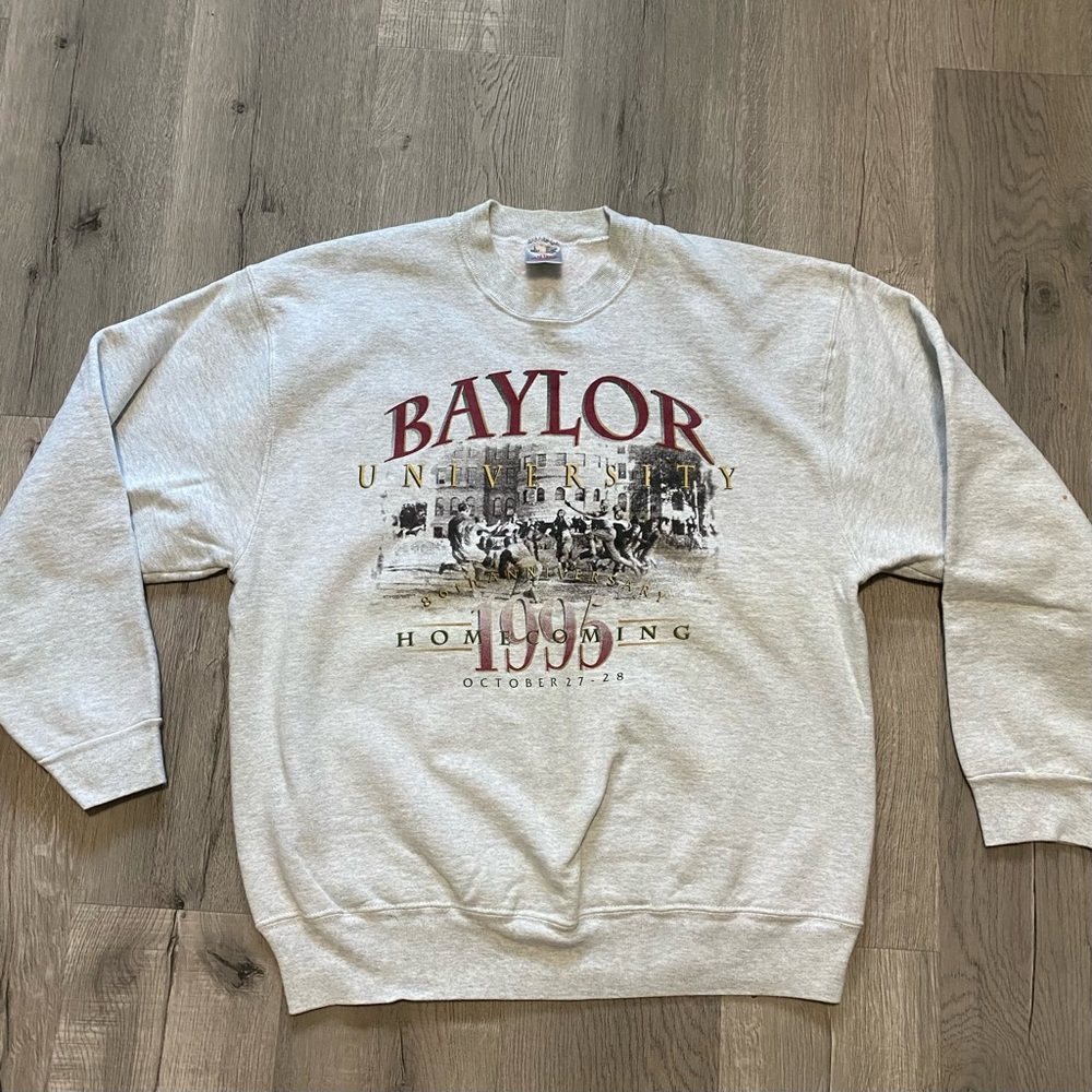 Vintage Baylor University Football 1995 Homecoming Graphic Sweatshirt